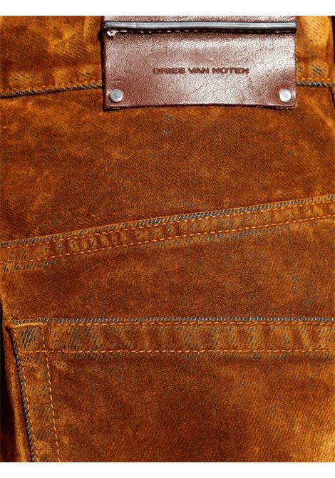 pantaloni 01680  pine den 2392  m.w. uomo ocra scuro DRIES VAN NOTEN | 252-020927-2392105